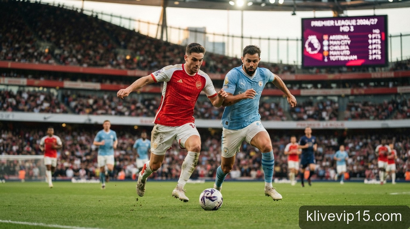 Ngoại hạng Anh sau 3 vòng đấu: Cuộc đua song mã Arsenal - Man City và sự chật vật của các ông lớn